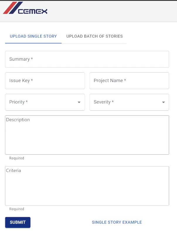 Web App Single Story